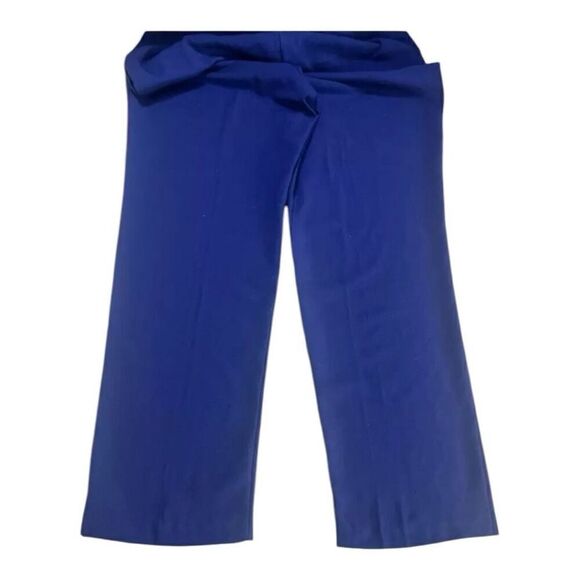 Sag Harbor MISSY Royal Blue Pants Size 16 Flat Front Straight Leg Pockets Formal - Picture 5 of 10